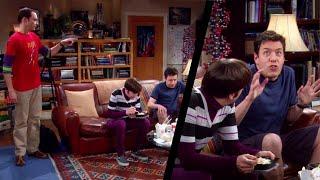 Kripke sits in Sheldon's spot - The Big Bang Theory