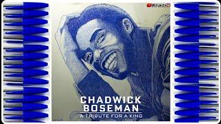 Wakanda Forever | Tribute To Chadwick Boseman | Ballpen Drawing | K5 arts | #29  #wakandaforever