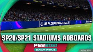 PES 2021-  SP20/SP21 Stadiums Adboards ( Download and Install )