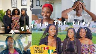 A DAY IN OUR LIVES | NIGERIAN YOUTUBERS LIVING IN TORONTO CANADA  @Tinuola @WhizQueen