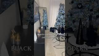 Black & White Modern Christmas Decor  #christmas #christmastree #christmasdecor #homedecor #shorts