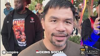 Manny Pacquiao REVEALS Return To Boxing, Floyd Mayweather Rematch