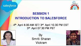 Session 1: Introduction to Salesforce