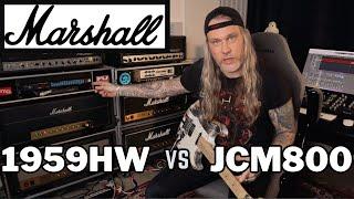 MARSHALL COMPARISON: 1959HW Super Lead Plexi vs JCM800 2203