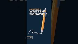 Let’s animate a pencil signature! ️