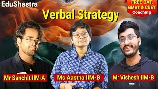 Verbal Strategies, CAT 2025, CAT 2024, VARC, GMAT Prep, CUET 2025, Verbal English, Free CAT Coaching