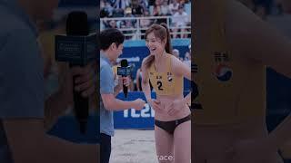  "2번 선수, 실력과 아름다움의 완벽한 조화! 팬심 폭발한 인터뷰 현장" #배구 #배구 #tallwoman #워밍 #워밍 #댄스 #sport #tallgirlfriend