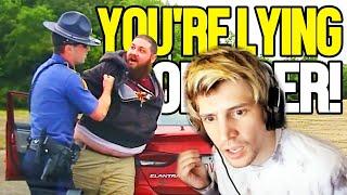 Dash Cam Catches Bad Cop Falsely Arresting Veteran | xQc Reacts to Audit the Audit