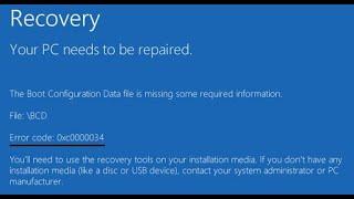 How To Fix Error Code 0xc0000034 In Windows 10