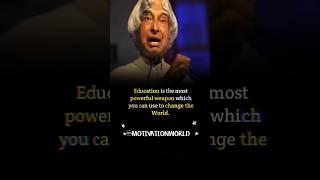 HOW EDUCATION IS WEAPON #MOTIVATIONWORLD #yutubeshorts #instagram #MOTIVATIONWORLD