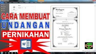 Cara membuat undangan pernikahan, di microsoft word