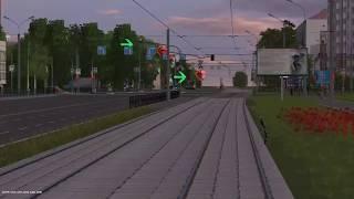 Демонстрация челночного движения в Trainz