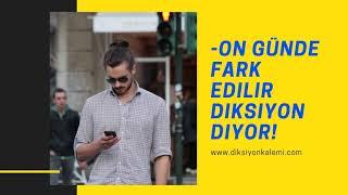 Kanka senin diksiyon işini çözdüm artık yazmak yerine konuşabilirsin! www.diksiyonkalemi.com