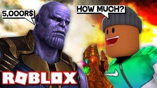 Spending ALL my ROBUX to become THANOS in Roblox Superhero Simulator!