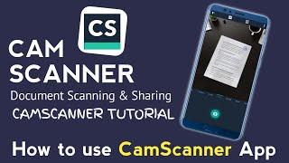 How to use Cam Scanner App | How to use cam scanner app in your mobile | CamScanner Tutorial