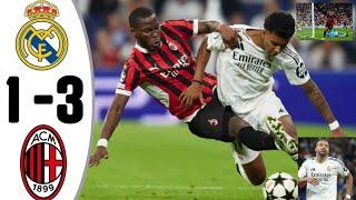 Real Madrid (1) vs (3) AC Milan Highlights & All Goal 2024 HD