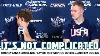 Hockey Fans School NHL Players For Whining Over U.S. Anthem Booing