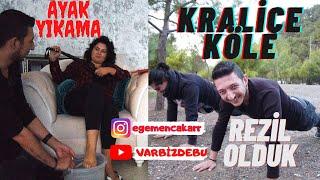 KRALİÇE KÖLE ! ( KRAL VEZİR ) AYAK YIKAMA ve AYAK MASAJI YAPTIK !! VAR BİZDE BU !!!