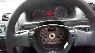 Steering Wheel Airbag Removal VW Touran 2007 (Also removed Clockspring and Steering Angle sensor)