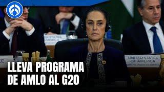 Así fue la participación de Claudia Sheinbaum en el G20