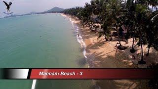 Maenam Beach 3 Koh Samui Thailand  overflown with my drone