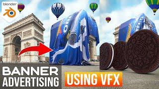 How To Create Blender OREO CGI Ads Using VFX in Blender | Blender VFX Tutorial