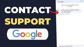 How To Contact Google Support LIVE CHAT! (2023)