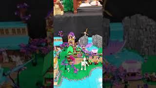 Brickworld Builds #8 A large Elves display with Dragons and Buildings and water #Shorts