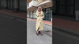 Женский тренч из натуральной кожи. EtnaFurs brand clothes