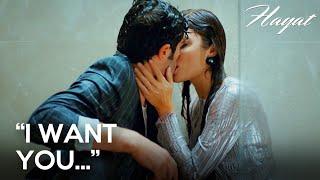 Hayat and Murat wet each other and kissed in the shower! | Hayat