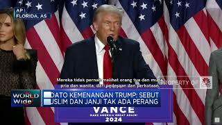 Pidato Kemenangan Trump: Sebut Muslim dan Janji Tak Ada Perang