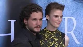 Kit Harington and Rose Leslie at the Game of Thrones Season 7 premiere