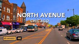 North Avenue | Chicago | 4K Drivetour | Drivgest