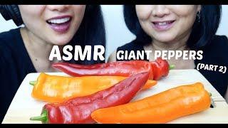 ASMR Giant Sweet Peppers Part 2 (EXTREME CRISPY CRUNCHY EATING SOUNDS) NO TALKING | SAS-ASMR