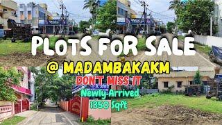 Plots For Sale At Madambakkam/ Land Sale At Chennai/CMDA Approved Property/Newly Arrived/plot sale