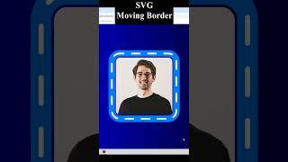 SVG Moving Border Animation in HTML & CSS #shorts