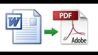 طريقة تحويل ملف WORD  إلى PDF بدون برنامج