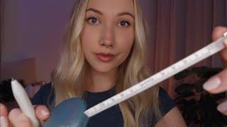 ASMR Facial Expression Analysis | Face Measurements & Note Taking (writing sounds) 