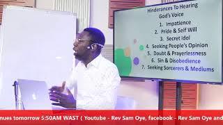 RELATIONSHIP MASTERCLASS WITH SAM OYE