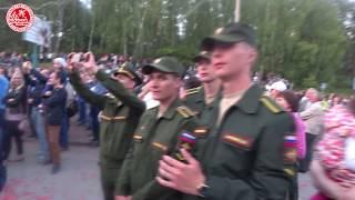 НВВКУ 50 ЛЕТ.  НОВОСИБИРСКОЕ ВЫСШЕЕ ВОЕННОЕ КОМАНДНОЕ УЧИЛИЩЕ.  САЛЮТ