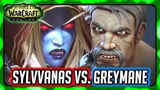 WOW Legion  SYLVANAS VS. GENN GRAYMANE Cutscene/Cinematic - Ending of Stormheim