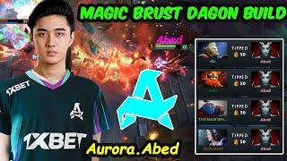 Aurora.Abed QOP MIDLANE MAGIC BRUST DAGON BUILD vs Jackky Morphling Dota 2 pro Gameplay