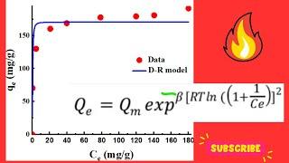 How to Fit Nonlinear Dubinin-Radushkevich Isotherm Model in Originpro