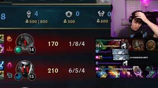 nickich gets forced to play with humzh's first time aatrox because "he's good into teemo"