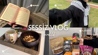 SESSİZ VLOG I Verimli sabah I Market Alışverişi I Kahvaltı I Morning Routine I Productive Habits