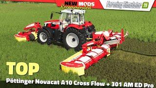 FS25 | Pöttinger Novacat A10 Cross Flow + 301 AM ED Pro - Farming Simulator 25 Mods Review 2K60