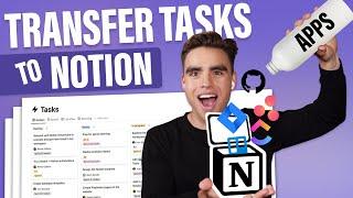 Transfer tasks to Notion from Jira, Asana, GitHub, Trello