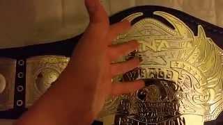 TNA classic WHC replica belt unboxing & review(re-leathered by Paul Martin)(brand new plates)