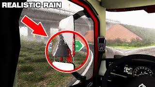 Ultra Realistic Rain v3.8 | Euro Truck Simulator Mod 1.39 | Gameplay 4K