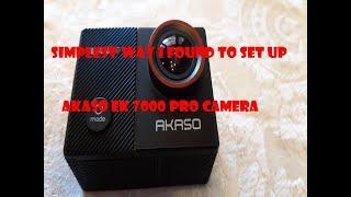 Akaso EK 7000 Pro Camera The Simplest Way I Found To Set Up